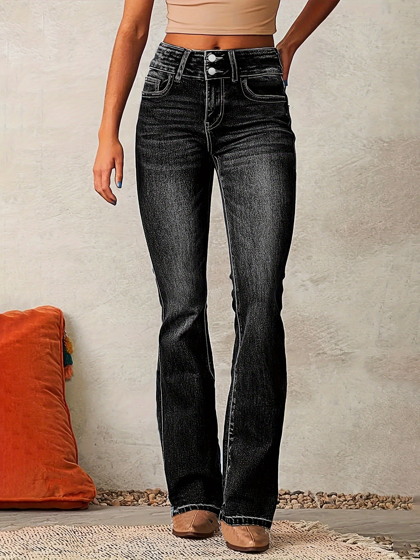 Aya™ | Hoge Taille Flared Jeans