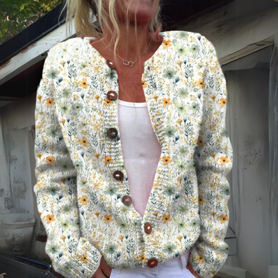 Leilani™ - Warme en mooie cardigan met bloemenprint