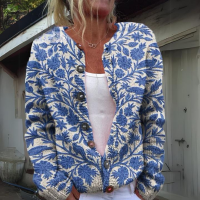 Leilani™ - Warme en mooie cardigan met bloemenprint