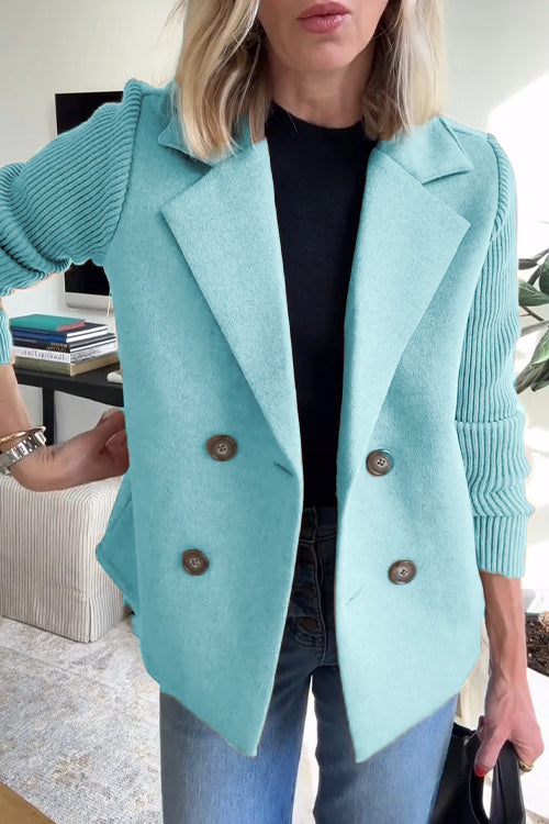 Amelia™ | Stijlvolle Blazer met Brei Mouwen
