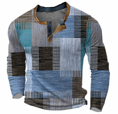 Lawson | Stijlvol Henley-Shirt met geometrisch patroon