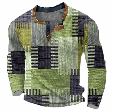 Lawson | Stijlvol Henley-Shirt met geometrisch patroon