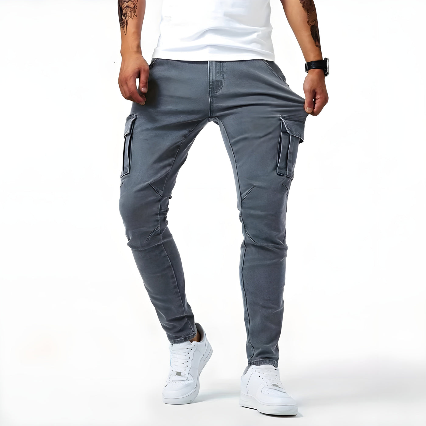 Samuel™ | Stretch Denim Cargo-Broek