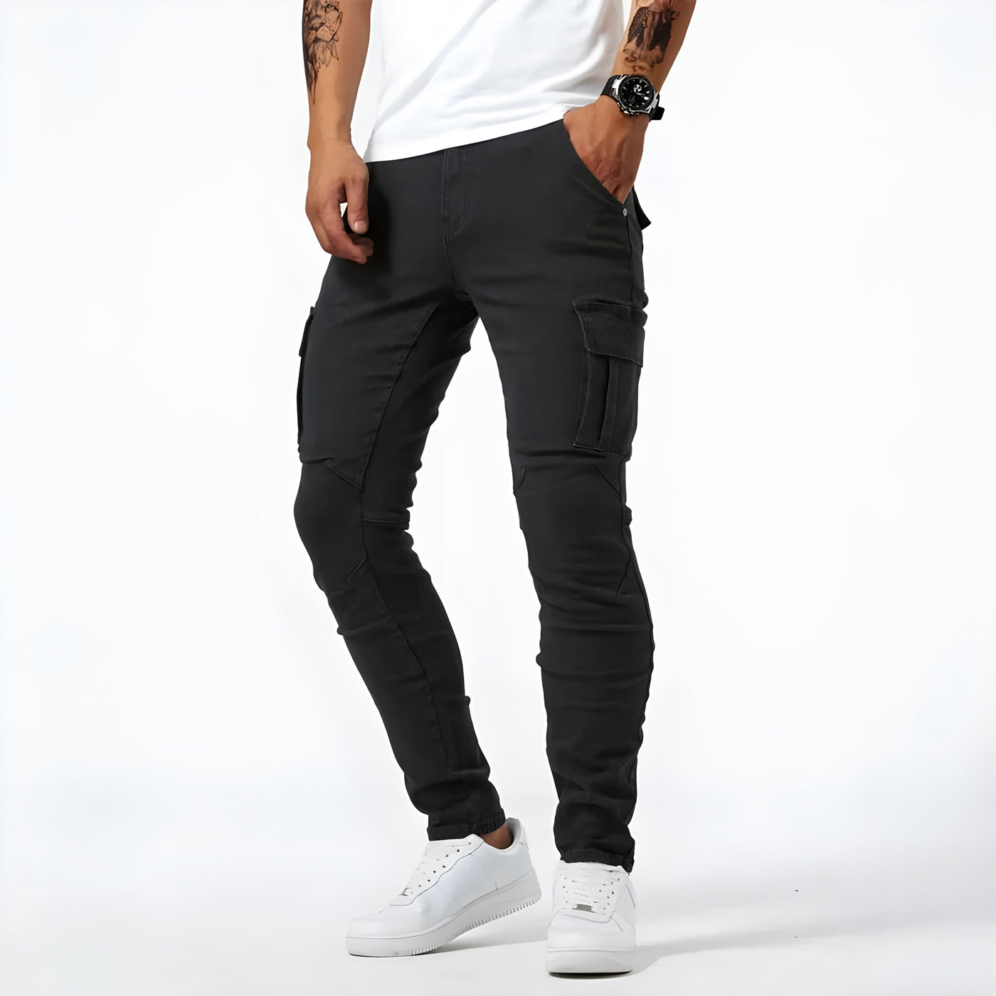 Samuel™ | Stretch Denim Cargo-Broek