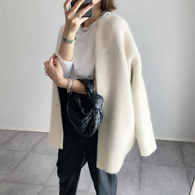 Chloé™ - Elegante Cashmere Cardigan