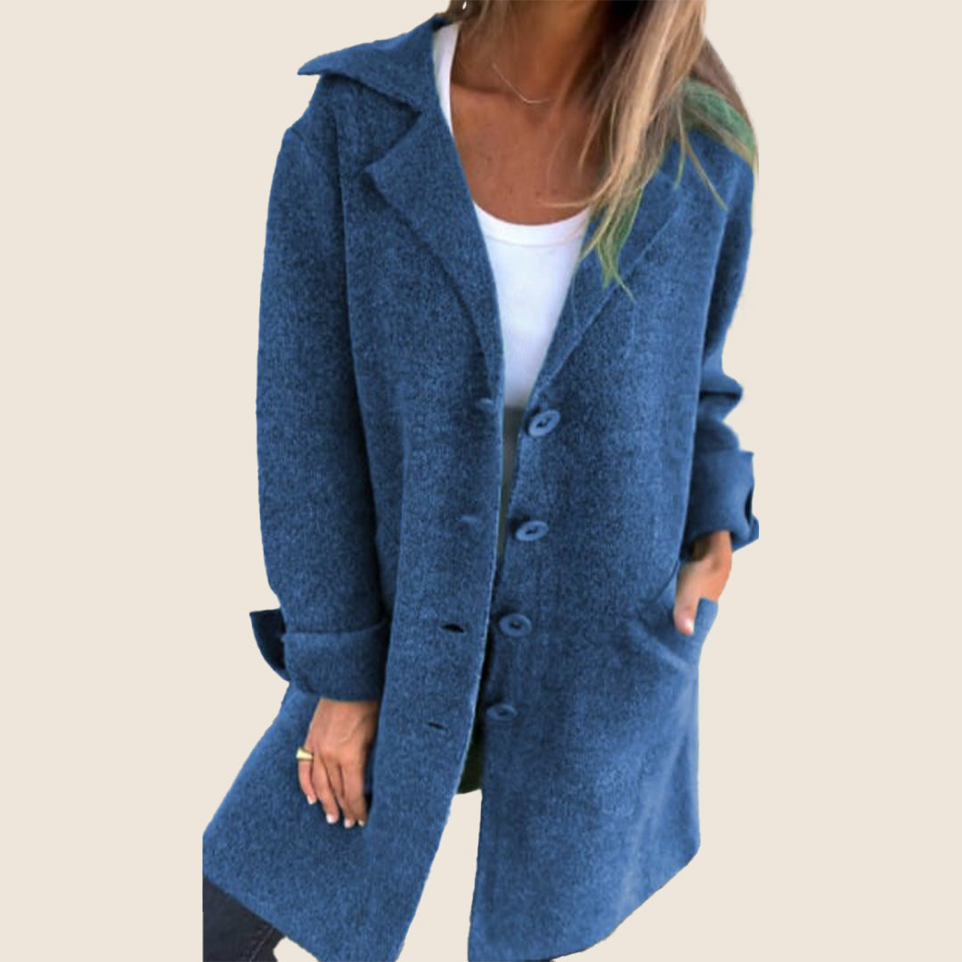 Frankie | Casual Oversized Mantel met Revers