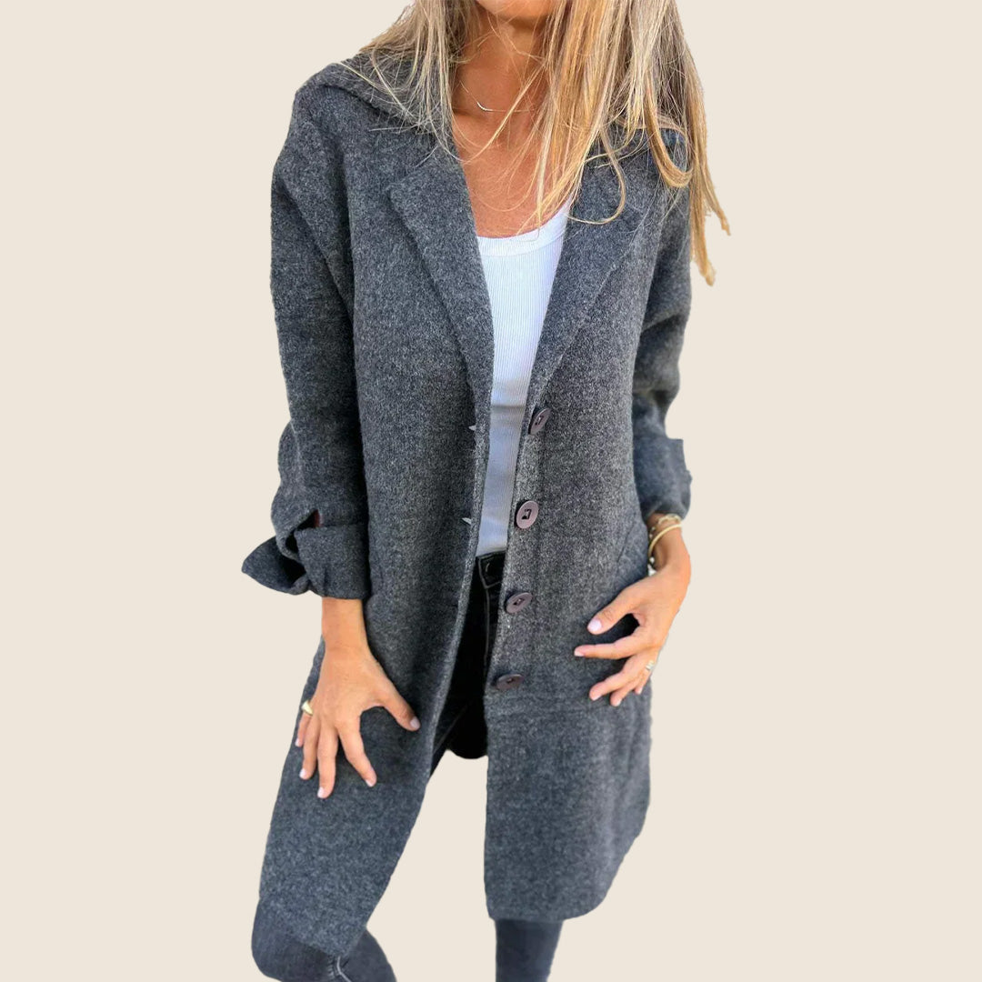 Frankie | Casual Oversized Mantel met Revers