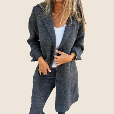 Frankie | Casual Oversized Mantel met Revers