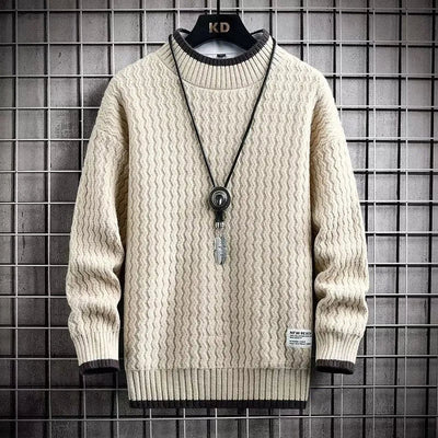 Levi | Gekleurde Kabelbrei Turtleneck