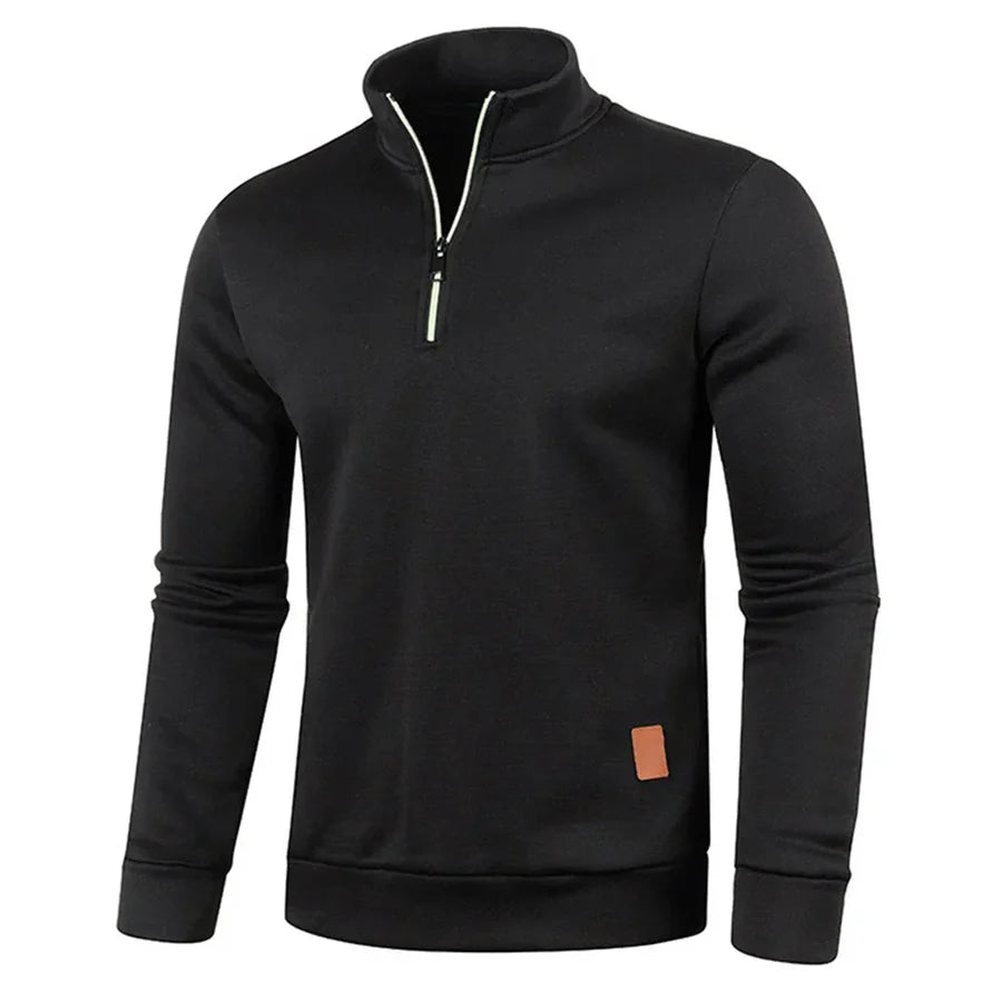Mason | Sweatshirt met halve rits