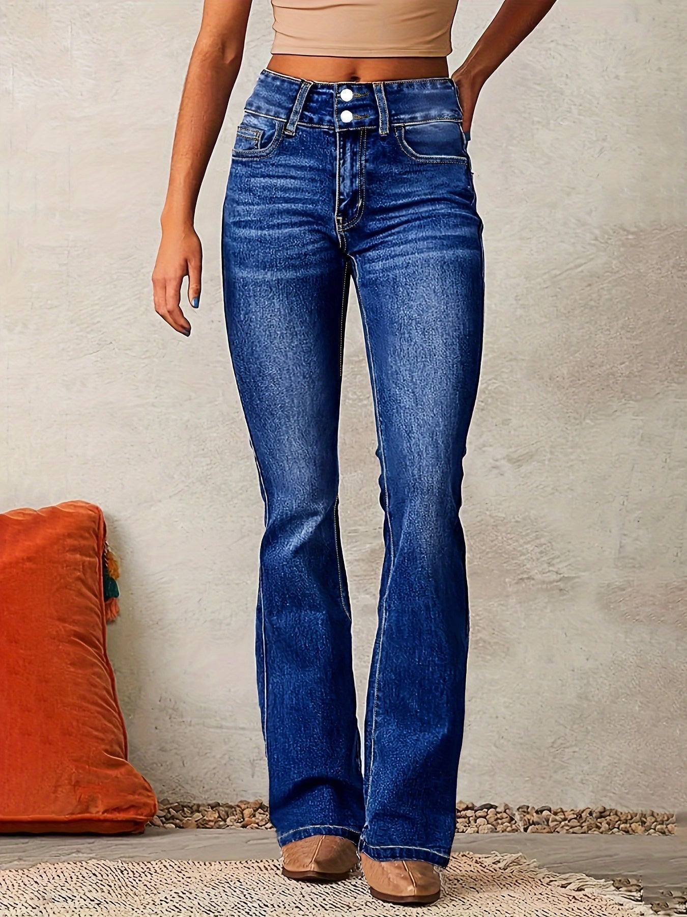 Aya™ | Hoge Taille Flared Jeans