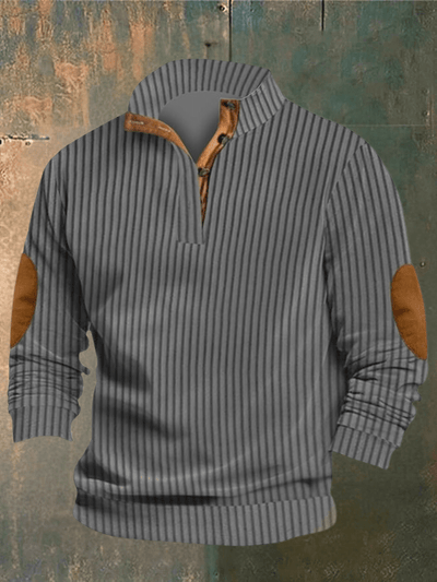 COOPER - RIPPED SWEATER MET HOHEM KRAGEN