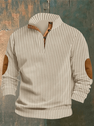 COOPER - RIPPED SWEATER MET HOHEM KRAGEN